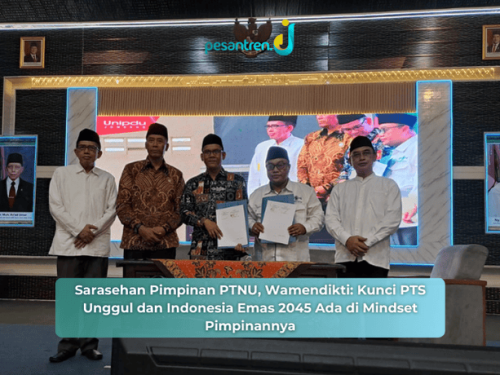 Sarasehan Pimpinan PTNU, Wamendikti: Kunci PTS Unggul dan Indonesia Emas 2045 Ada di Mindset Pimpinannya