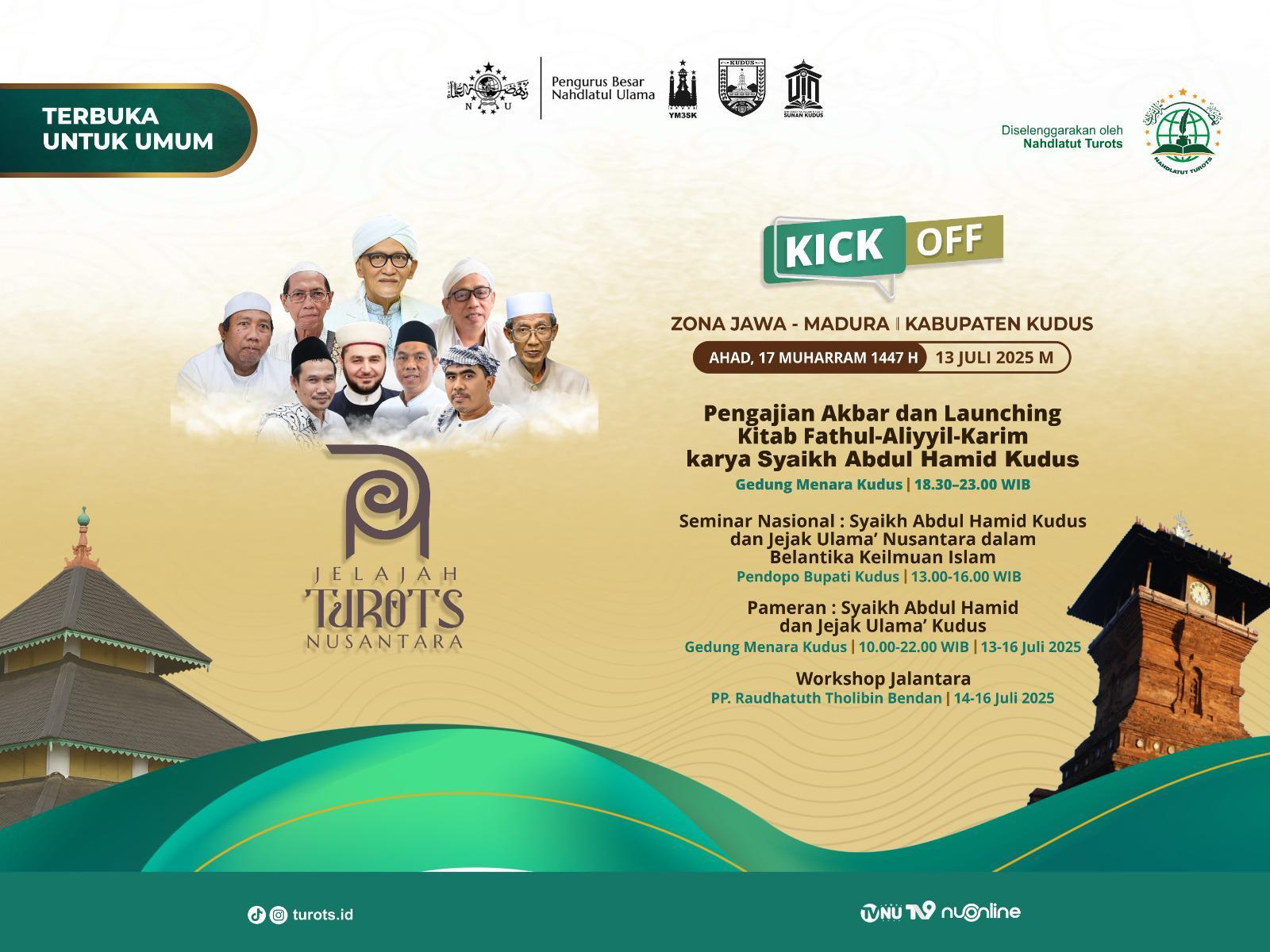 Atas Dorongan PBNU, Nahdlatut Turots Bakal Gelar Jelajah Turots Nusantara