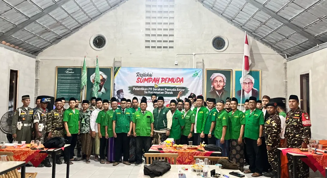 Peringati Hari Sumpah Pemuda, GP Ansor Diwek Gelar Talkshow dan Pelantikan Pengurus