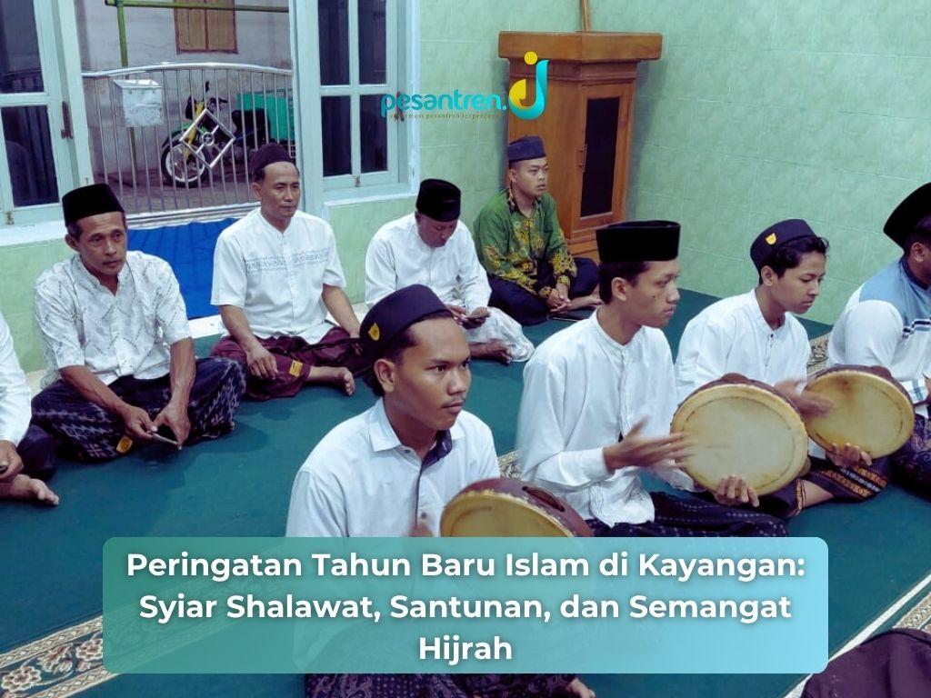 Peringatan Tahun Baru Islam di Kayangan: Syiar Shalawat, Santunan, dan Semangat Hijrah
