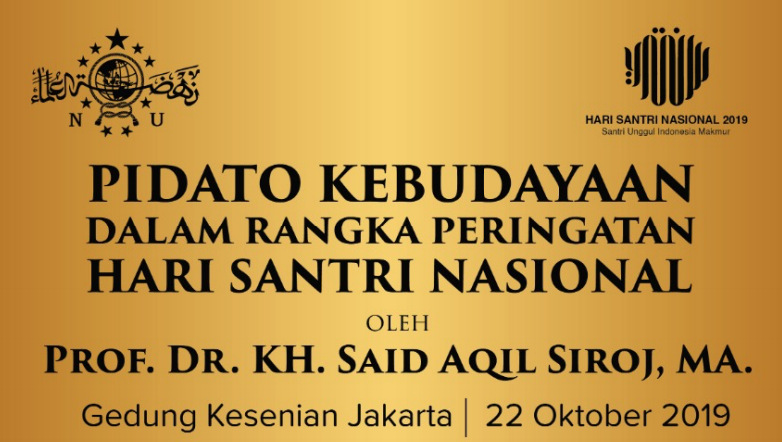 Unduh Pidato Kebudayaan Ketum PBNU, Visi 100 Tahun Indonesia