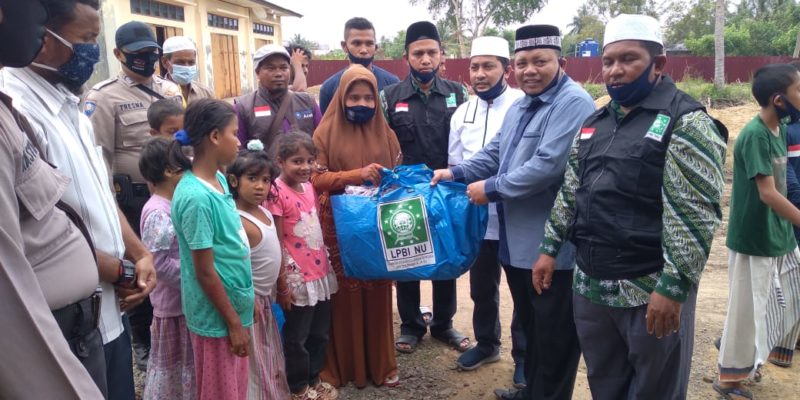 LPBI NU bersama PWNU Aceh dan PCNU Kota Lhokseumawe Bantu Pengungsi Rohingya