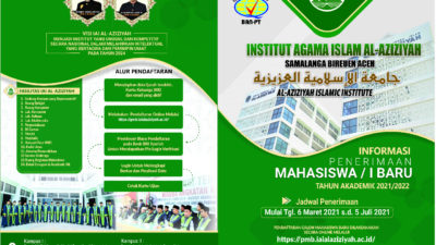 Hari Ini, IAI Al-Aziziyah Samalanga Membuka Pendaftaran Calon Mahasiswa Baru Tahun