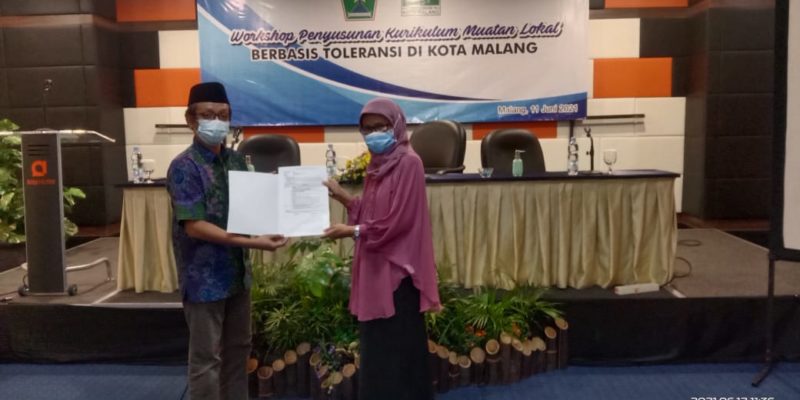 Workshop Penyusunan Kurikulum Muatan Lokal Berbasis Toleransi Di Kota Malang Oleh PC NU Kota Malang Dan Dinas Pendidikan Kota Malang