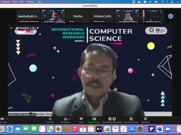 Webinar International Research Series in Computer Science Oleh UIN Sunan Ampel Surabaya dan Universitas dan Universitas Mara Malaysia