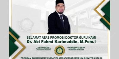 Teliti Ibadah Suluk, Alumni MUDI Abi Fahmi Kelahiran Pidie Raih Doktor di UINSU