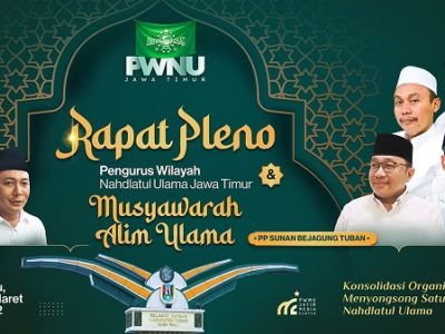 Lima Agenda Rapat Pleno PWNU Jawa Timur dan Musyawarah Alim Ulama