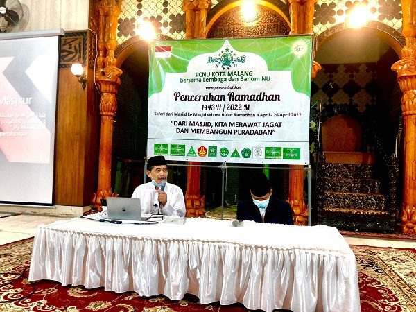 PCNU Kota Malang Menyelenggarakan Bedah Buku KH. Masjkur untuk Pembukaan Pencerahan Ramadhan 1443 H