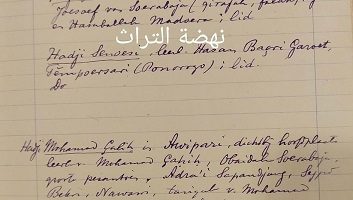 Halaman Manuskrip yang Memuat Daftar Kiyai-Kiyai di Manonjaya (Tasikmalaya, Jawa Barat) dan Jaringan Keilmuan Ulama Sunda-Jawa-Madura-Makkah di Abad ke-19